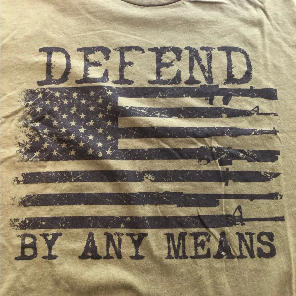 Grunt Style Defend By Any Means Graphic T-Shirt Size XXXL 3XL - Picture 3 of 6
